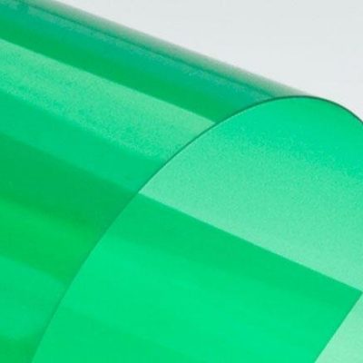 Пленка полупрозрачная ПВХ 400 мкм зеленая 1,4×50м